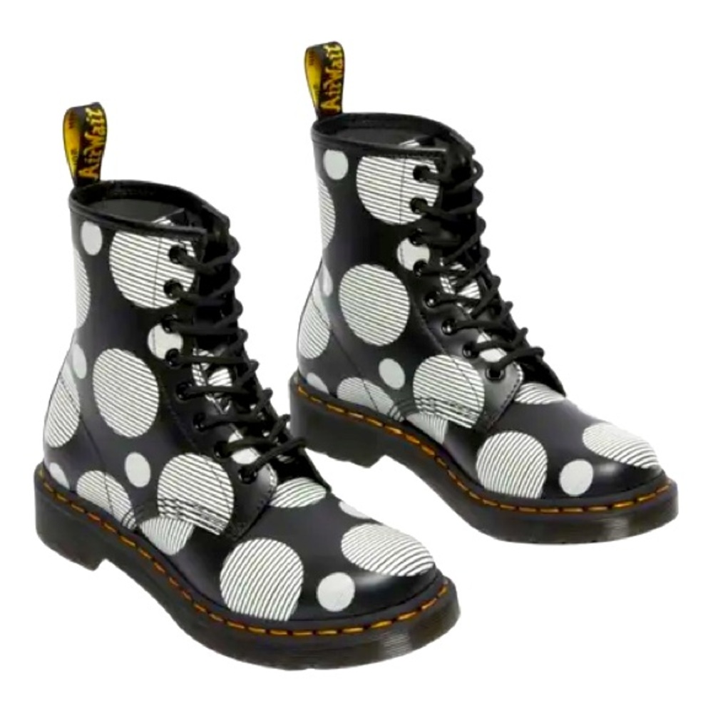 1460 Dr Marten Polka Dot Lace up Boots Size 6